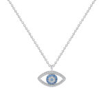 Sterling Silver Jewelry  Demon Eye Necklace Eye Pendant - Image 3