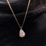 Crystal Water Drop Pendant Necklace - Image 3