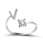 Adjustable 26-Initial Ring: Simple & Elegant for Women - Image 7