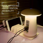 2-in-1 Mushroom LED Lamp & Charger