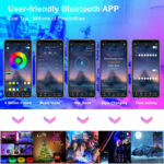 BRAND NEW 5050 RGB LED Strip Bluetooth Remote Lights TV Back Lights For Bar Room - Image 5