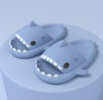 Adult's Slippers Indoor Outdoor Funny Shark Cartoon - Image 8